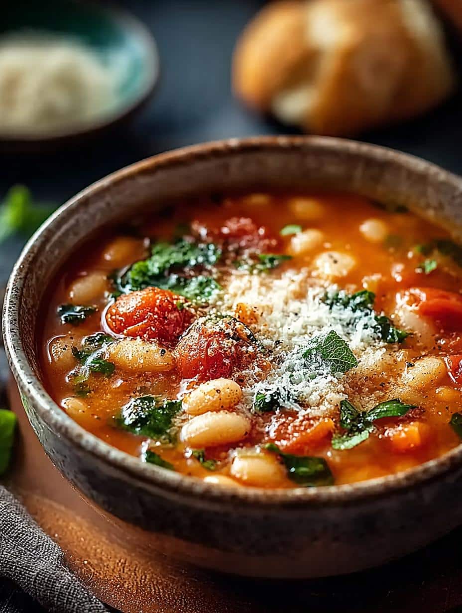 Parmesan Tomato Cannellini Bean Soup: 5 Hearty Recipes - Parmesan Tomato Cannellini Bean - additional detail