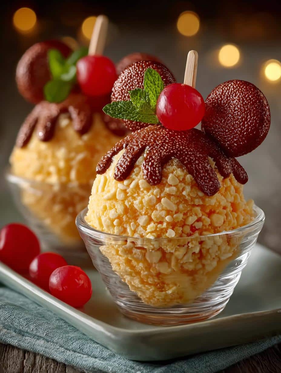 Peach Sorbet Refreshing Fruity