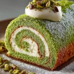 Pistachio Roll Cake