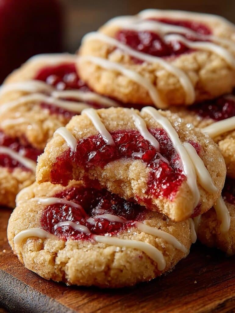 Raspberry Swirl Cookies with