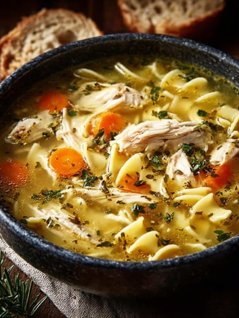 Rotisserie Chicken Noodle Soup: 5 Ingredients of Comfort - Rotisserie Chicken Noodle Soup - additional detail