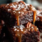 Salted Caramel Turtle Brownies