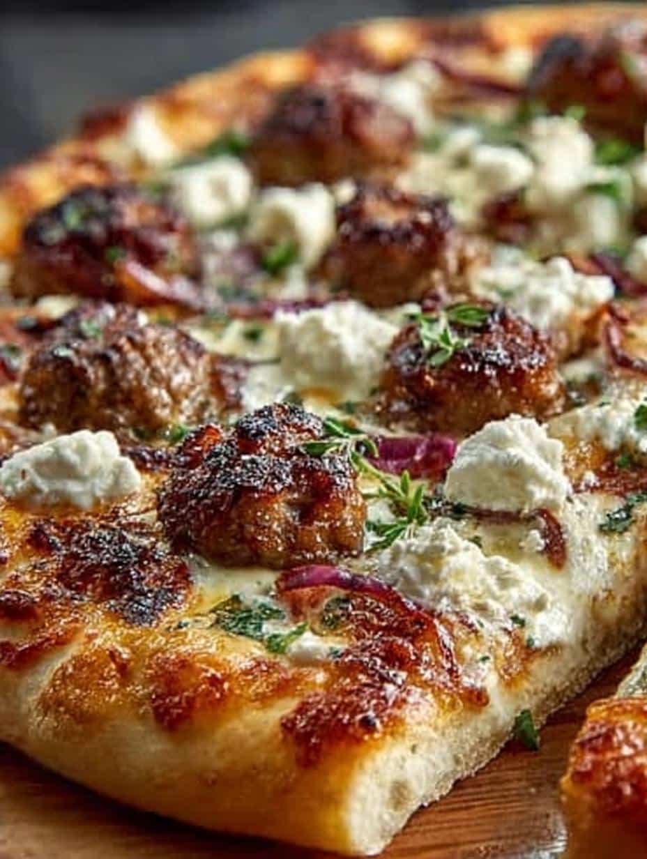 Sausage Feta Pizza