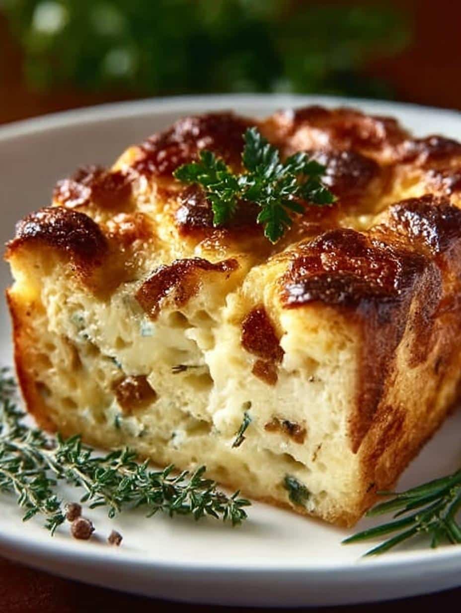 Savory Bread Pudding with