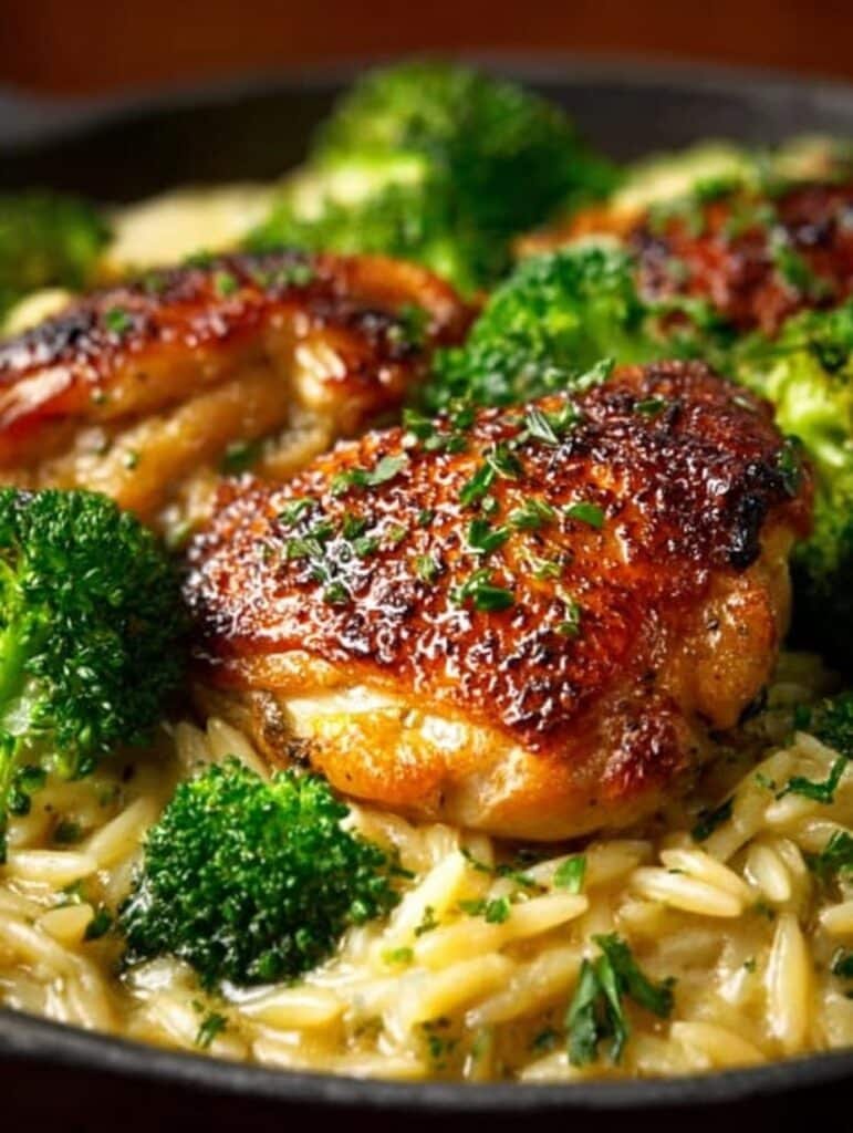 Skillet Chicken Thighs with