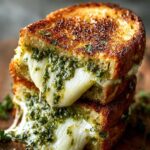 Sourdough Pesto Grilled Cheese
