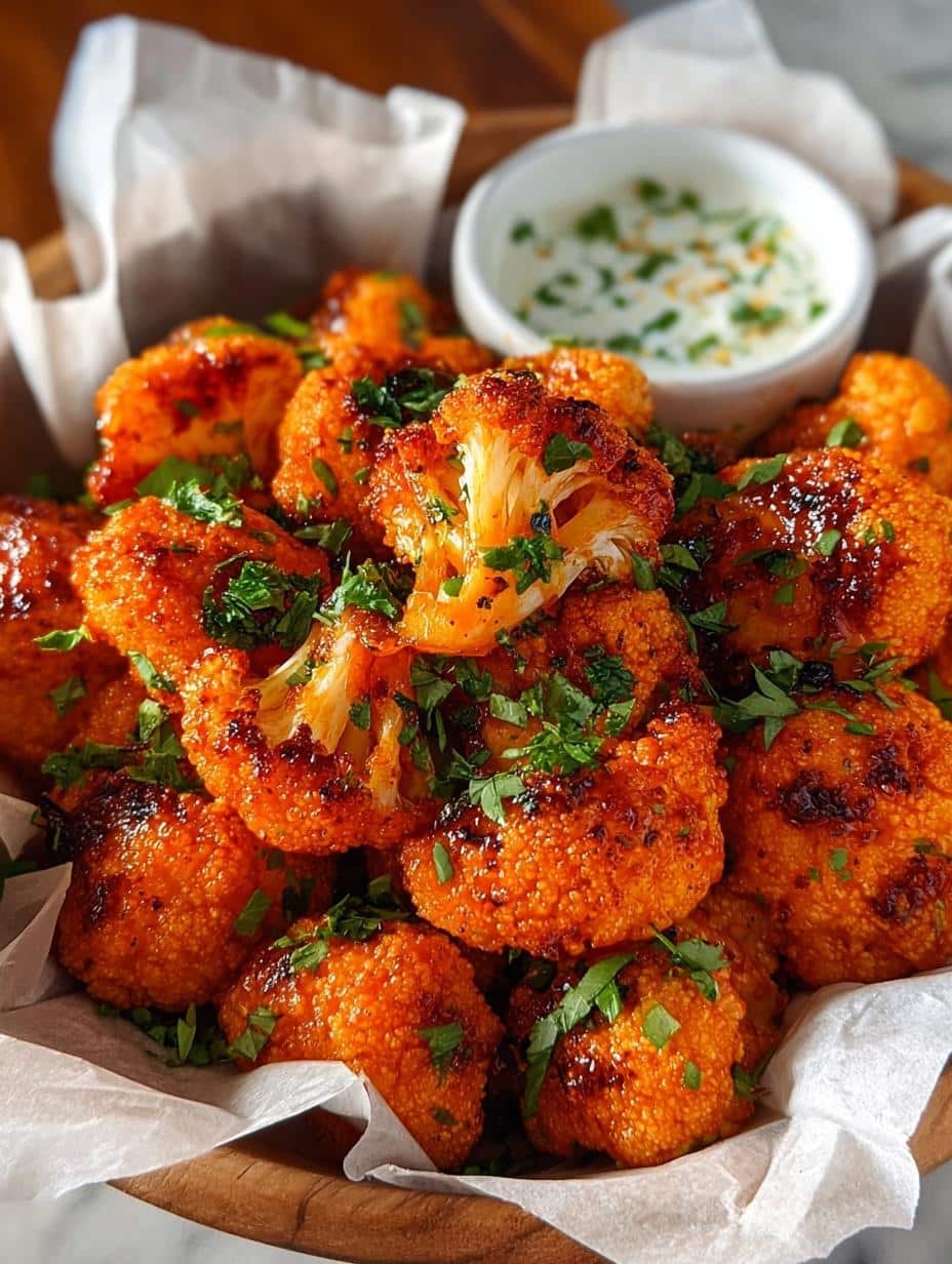 Spicy Buffalo Cauliflower Bites: 7 Reasons to Love Them - Spicy Buffalo Cauliflower Bites - additional detail