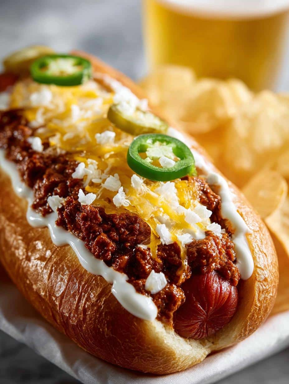 Spicy Chili Dogs with