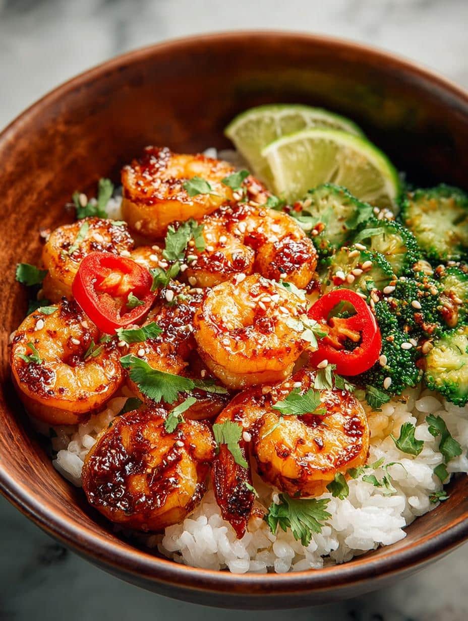 Spicy Shrimp Bowl with Vegetables for a Flavorful Meal - Spicy Shrimp Bowl with - main visual representation