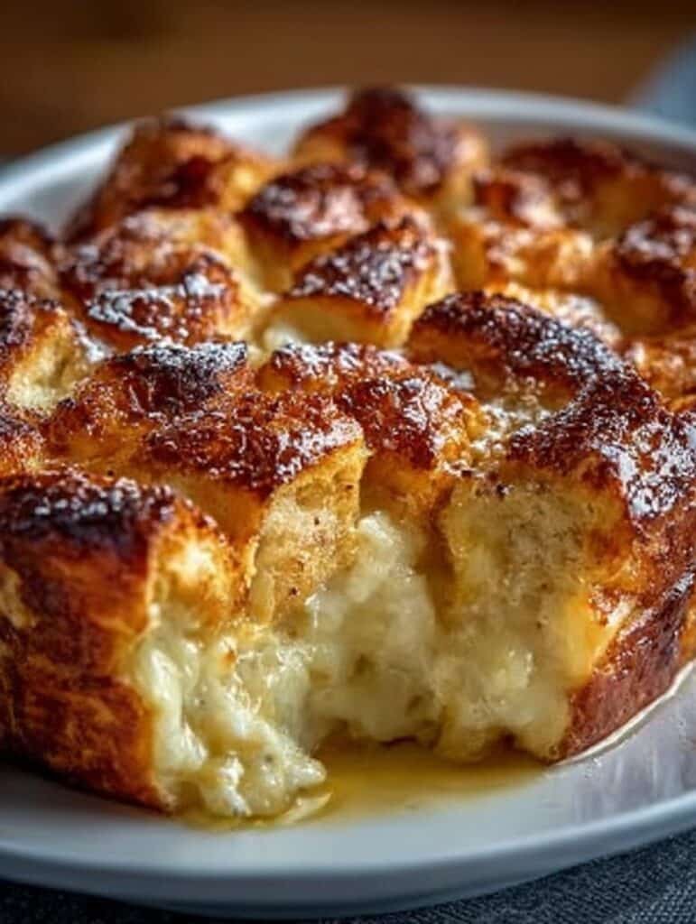 Star Croissant Bread Pudding