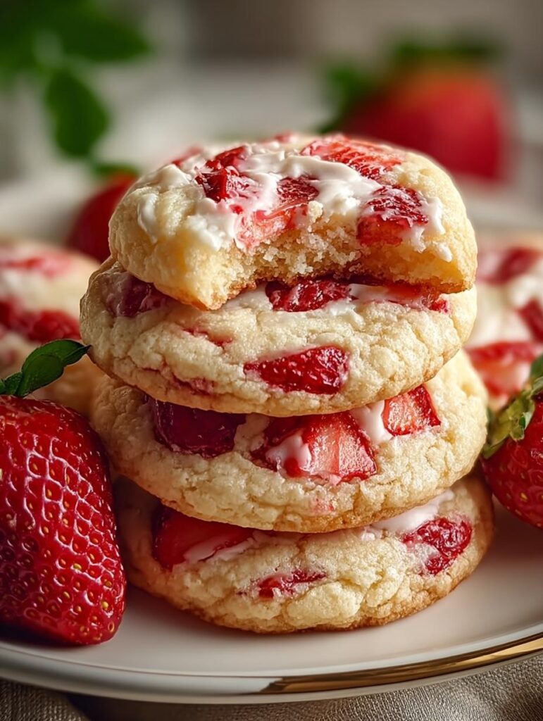 Strawberry Cheesecake Cookies