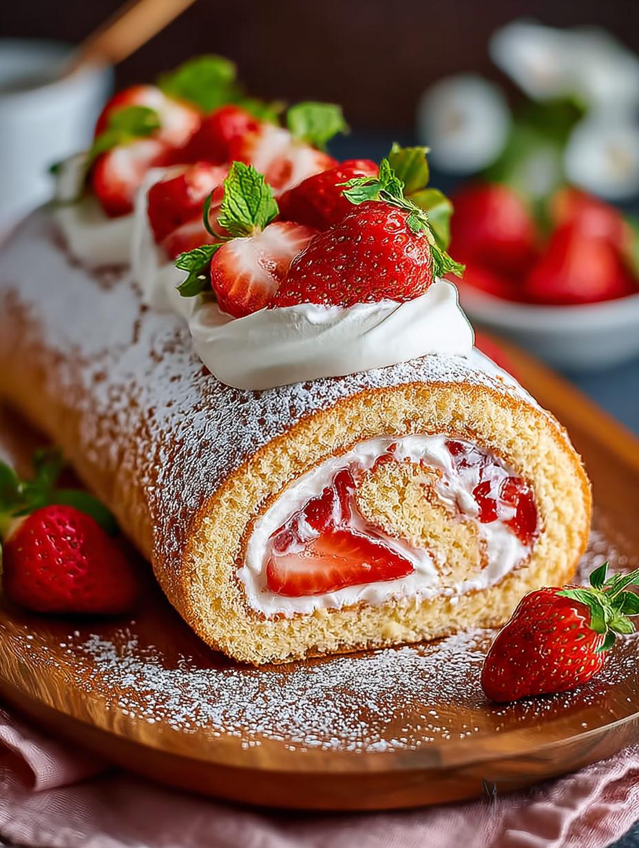 Irresistible Strawberry Swiss Roll Cake Recipe for All - Strawberry Swiss Roll Cake - main visual representation