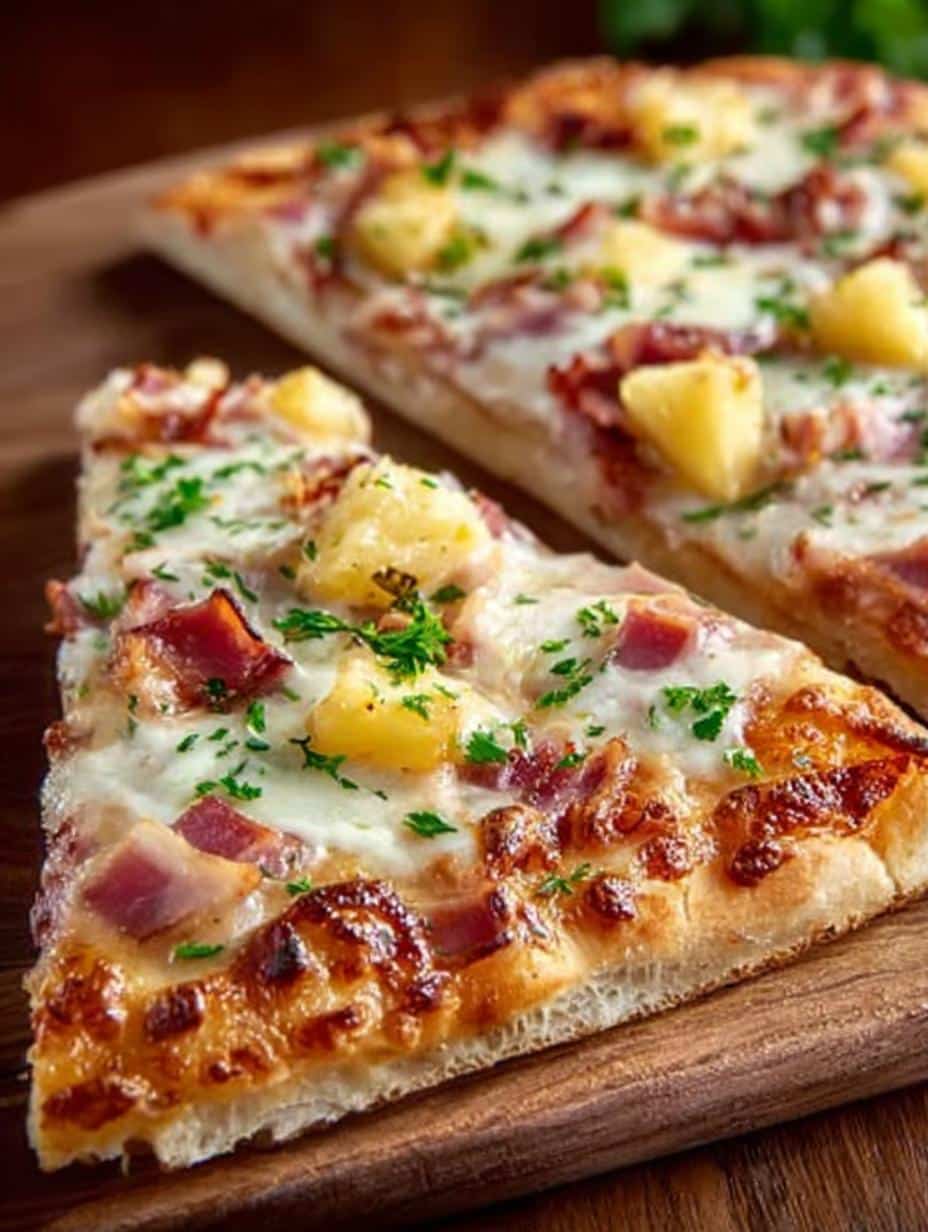 Tasty Flatbread Hawaiian Pizza