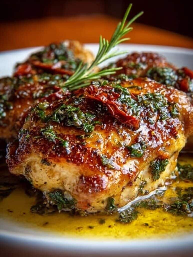 Tuscan Garlic Chicken Thighs