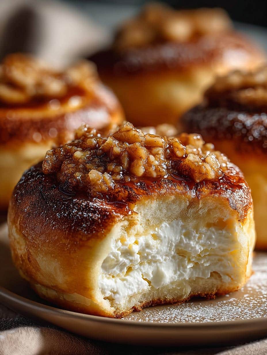 Apple Cheesecake Buns