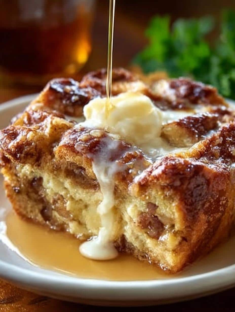 Delicious Apple Pie Bread Pudding Recipe for 10 - Apple Pie Bread Pudding - main visual representation