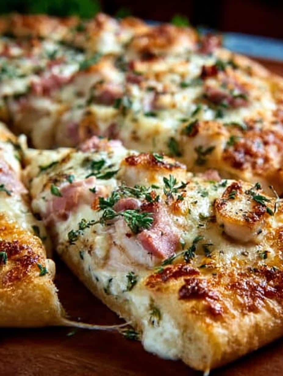 Chicken Cordon Bleu Pizza