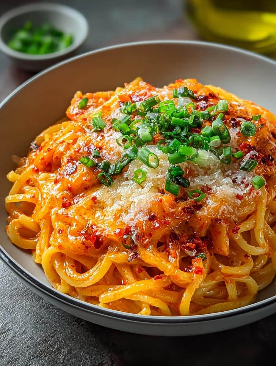 Irresistible Creamy Korean Ssamjang Pasta in 25 Minutes - Creamy Korean Ssamjang Pasta - additional detail