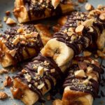 Frozen Banana Snickers Bites
