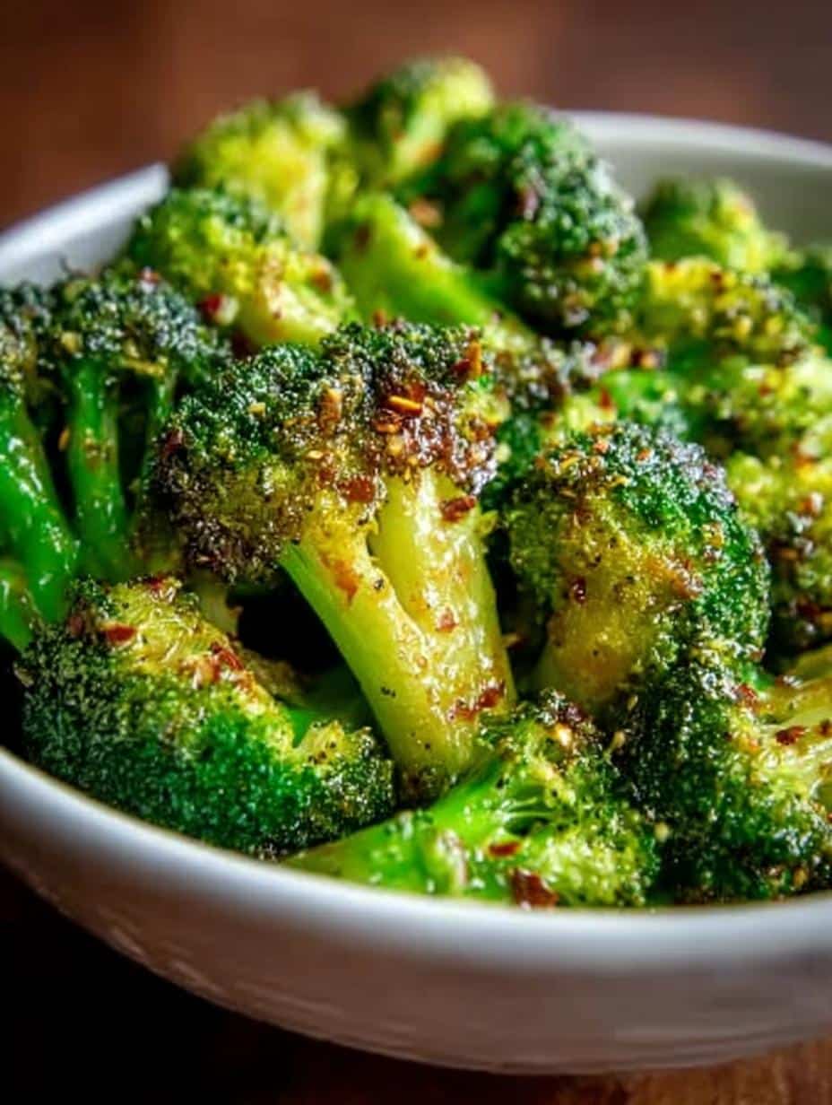 Honey Mustard Roasted Broccoli