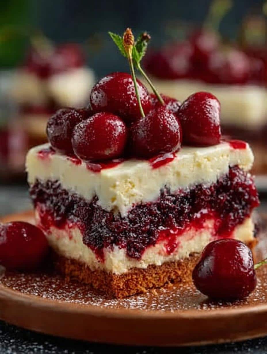 Irresistible Cherry Cake with Pudding: 5 Incredible Layers - Irresistible Cherry Cake with - main visual representation