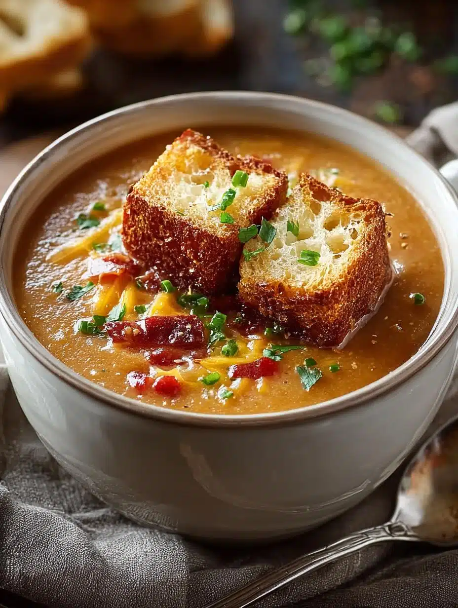Savory Monte Cristo Soup with a Sweet Raspberry Twist 3 Savory Monte Cristo Soup with a Sweet Raspberry Twist - Monte Cristo Soup - additional detail