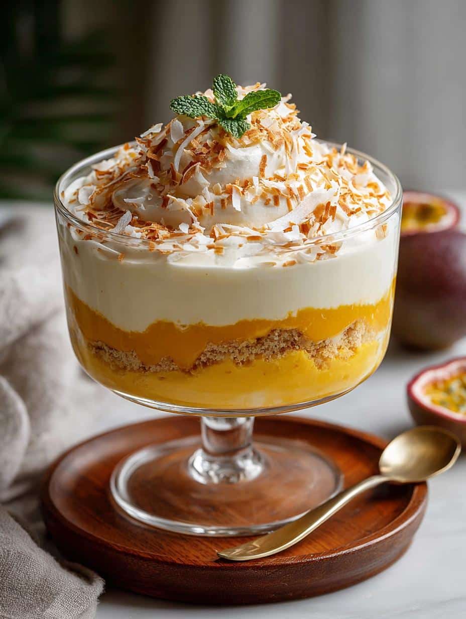 Passionfruit Trifle with Coconut