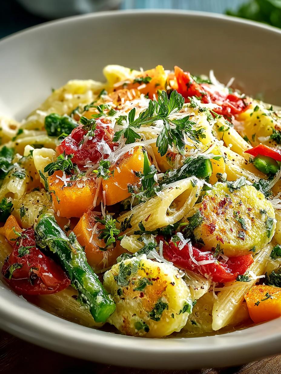 Delicious Pasta Primavera: 5 Easy Steps to Enjoy Veggies - Pasta Primavera - main visual representation
