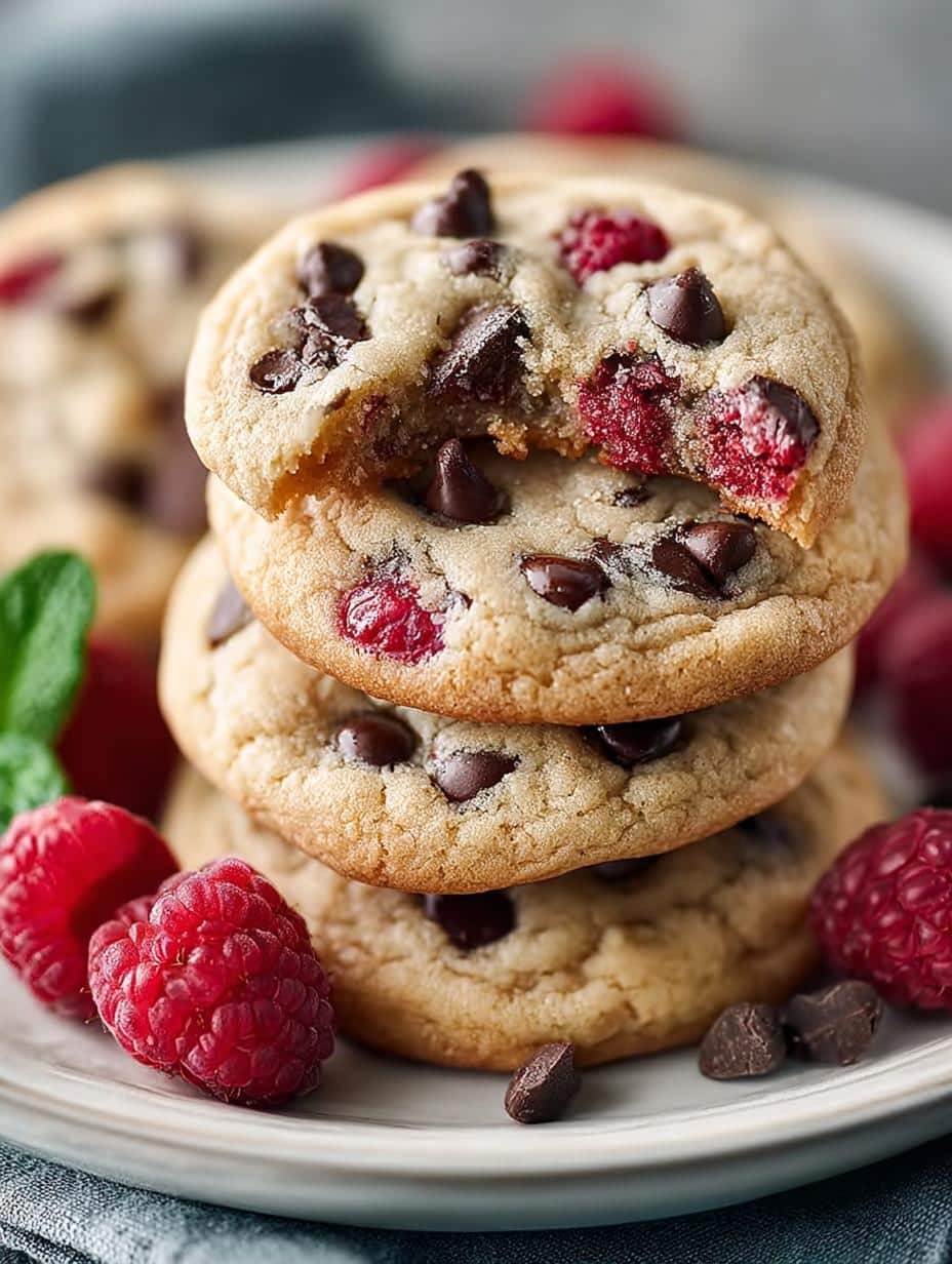 Irresistible Raspberry Chocolate Chip Cookies in 30 Minutes - Raspberry Chocolate Chip Cookies - additional detail