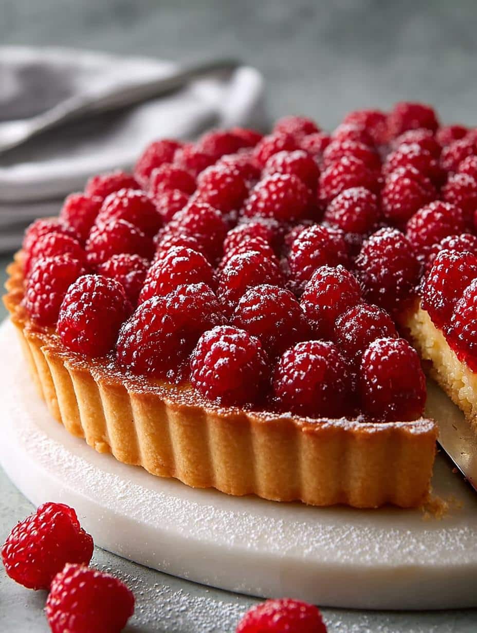 Delicious Raspberry Tart with Frangipane Recipe 1 Raspberry Tart with Frangipane