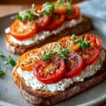 Ricotta Tomato Sourdough Toast