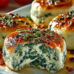 Spinach Cottage Cheese Flagels