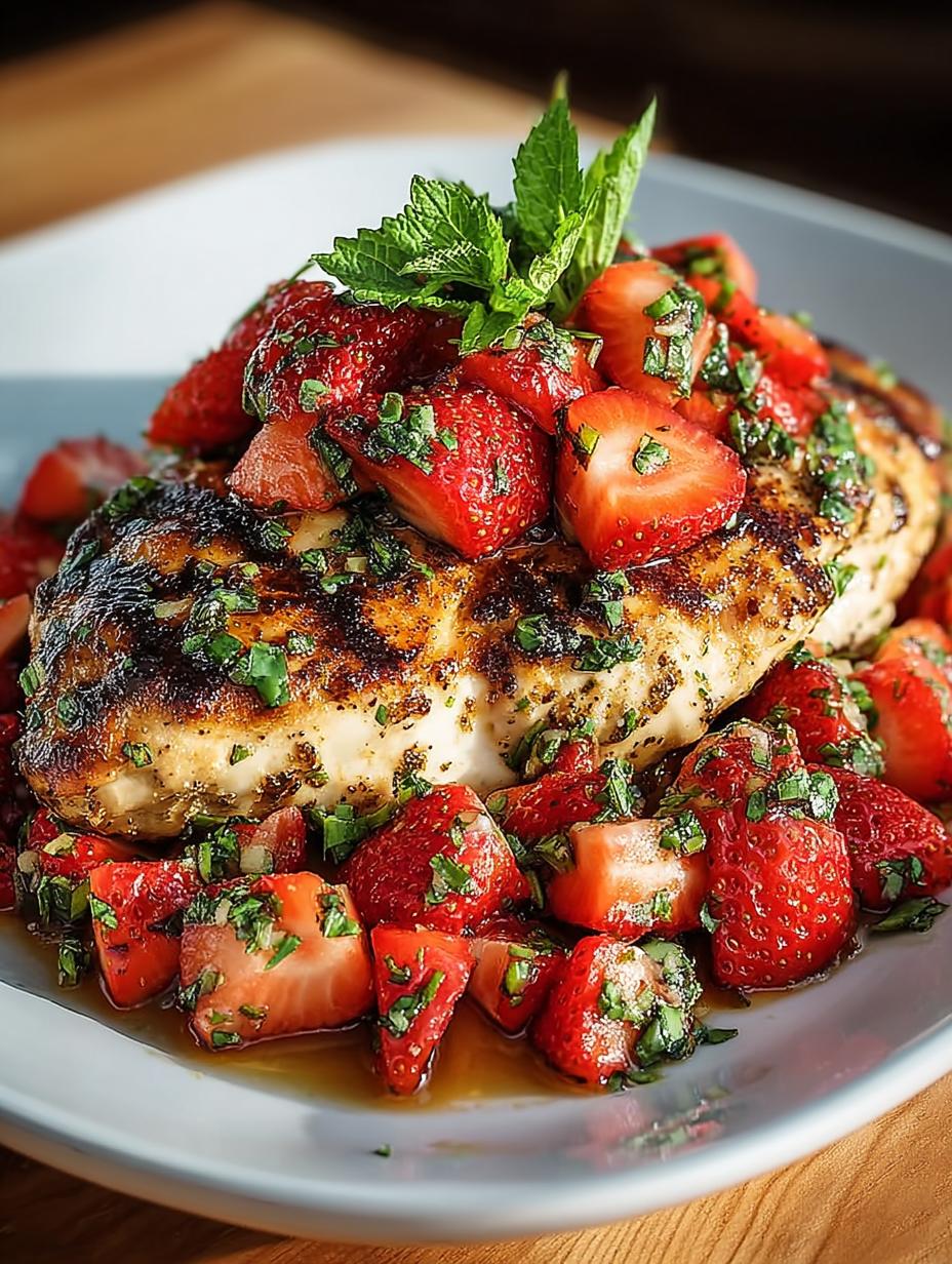 Fresh Strawberry Basil Chicken: A Summer Delight - Strawberry Basil Chicken - main visual representation