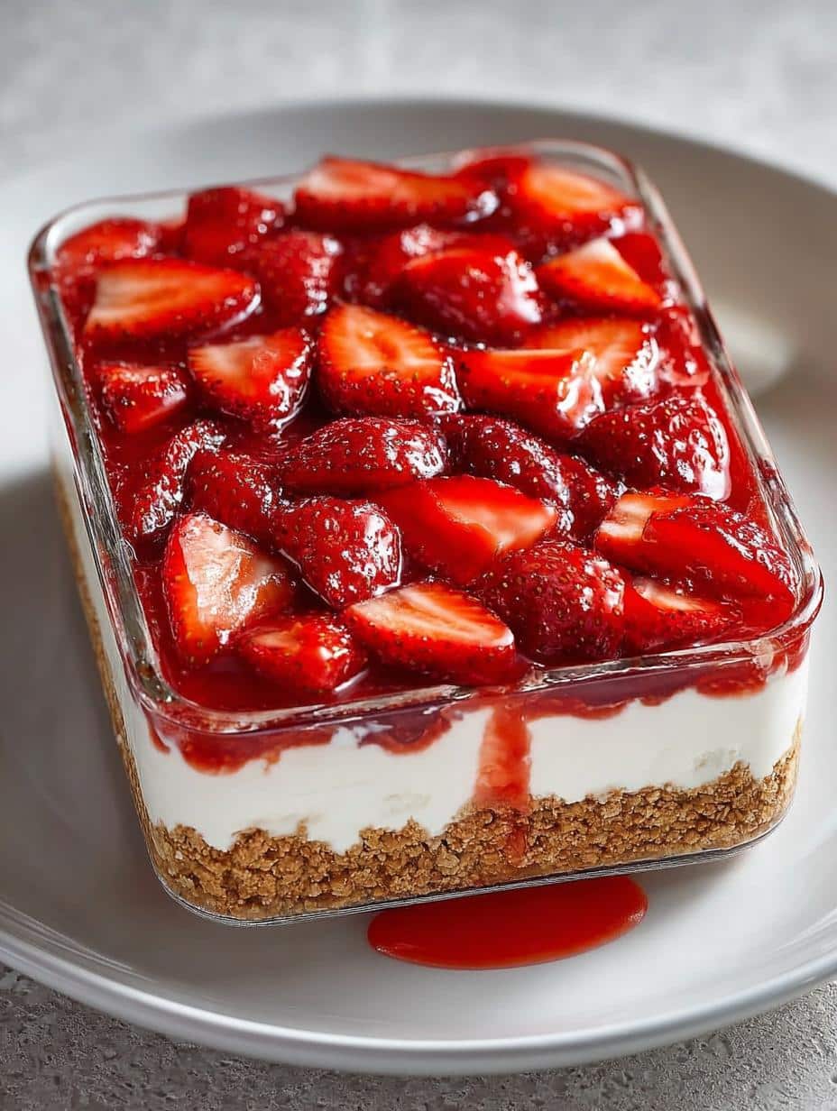Delicious Strawberry Pretzel Salad Recipe You'll Love - Strawberry Pretzel Salad - additional detail