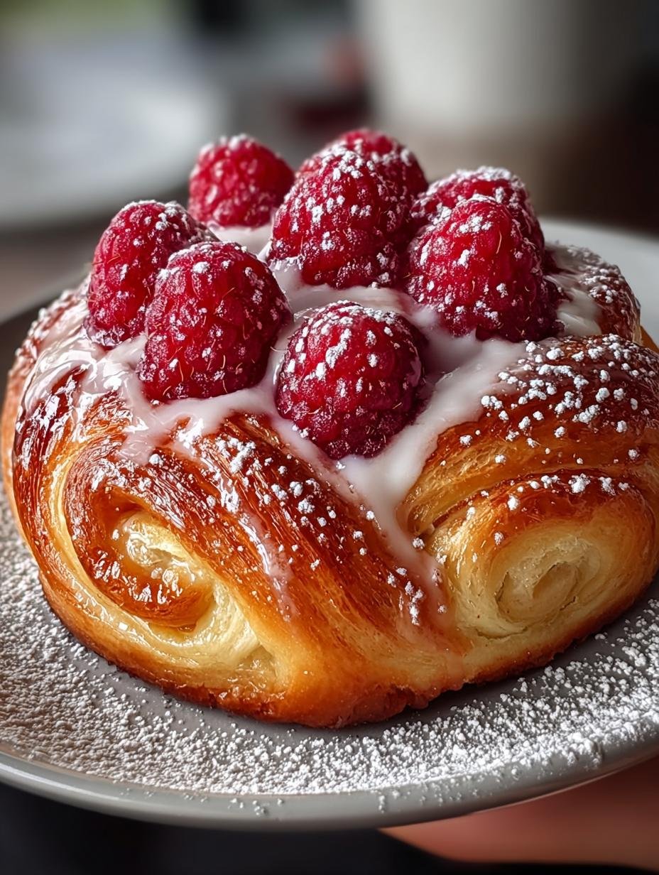 Delicious Sugar Raspberry Danish Bun Recipe for Mornings - Sugar Raspberry Danish Bun - main visual representation