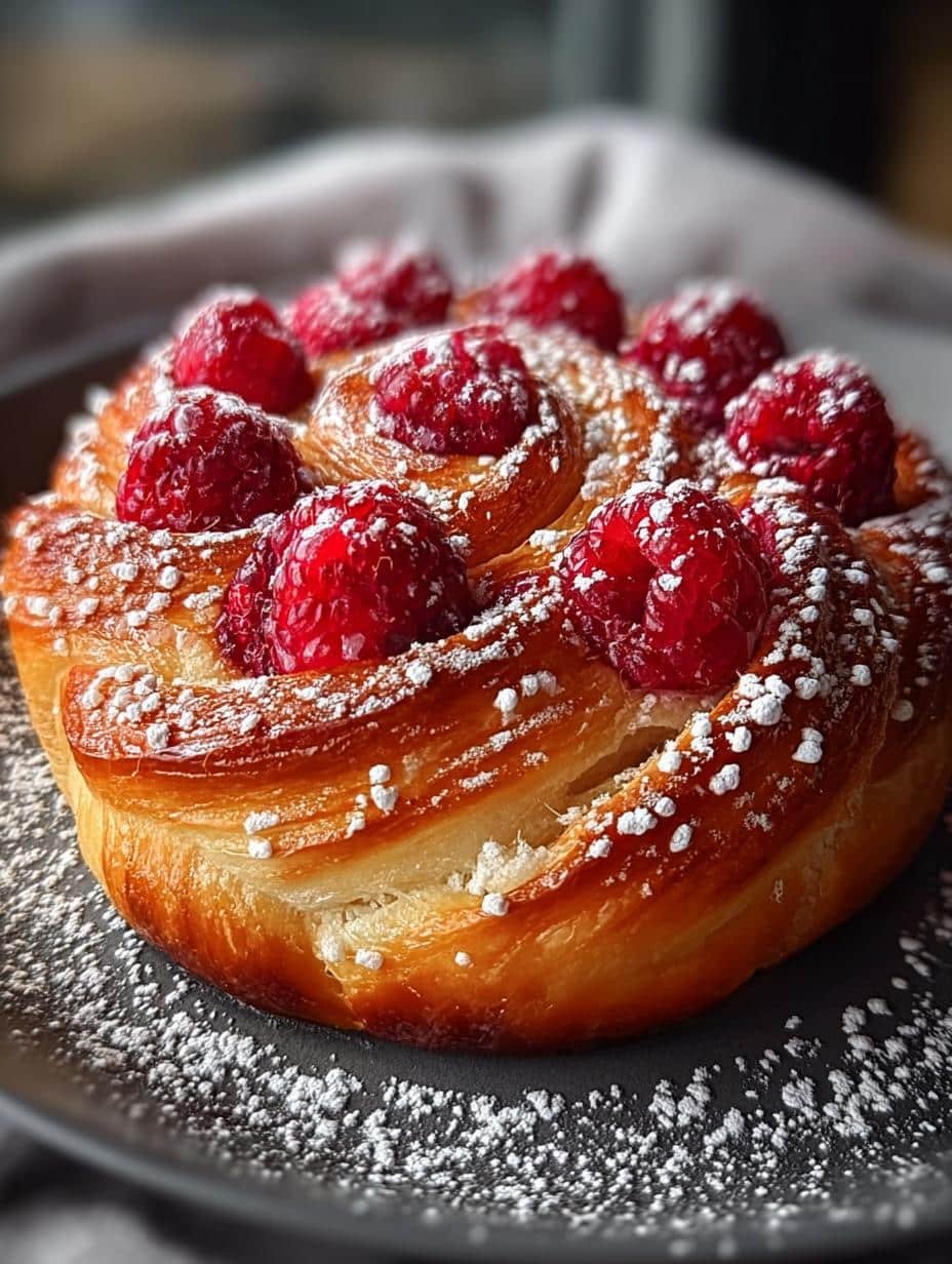 Delicious Sugar Raspberry Danish Bun Recipe for Mornings - Sugar Raspberry Danish Bun - additional detail