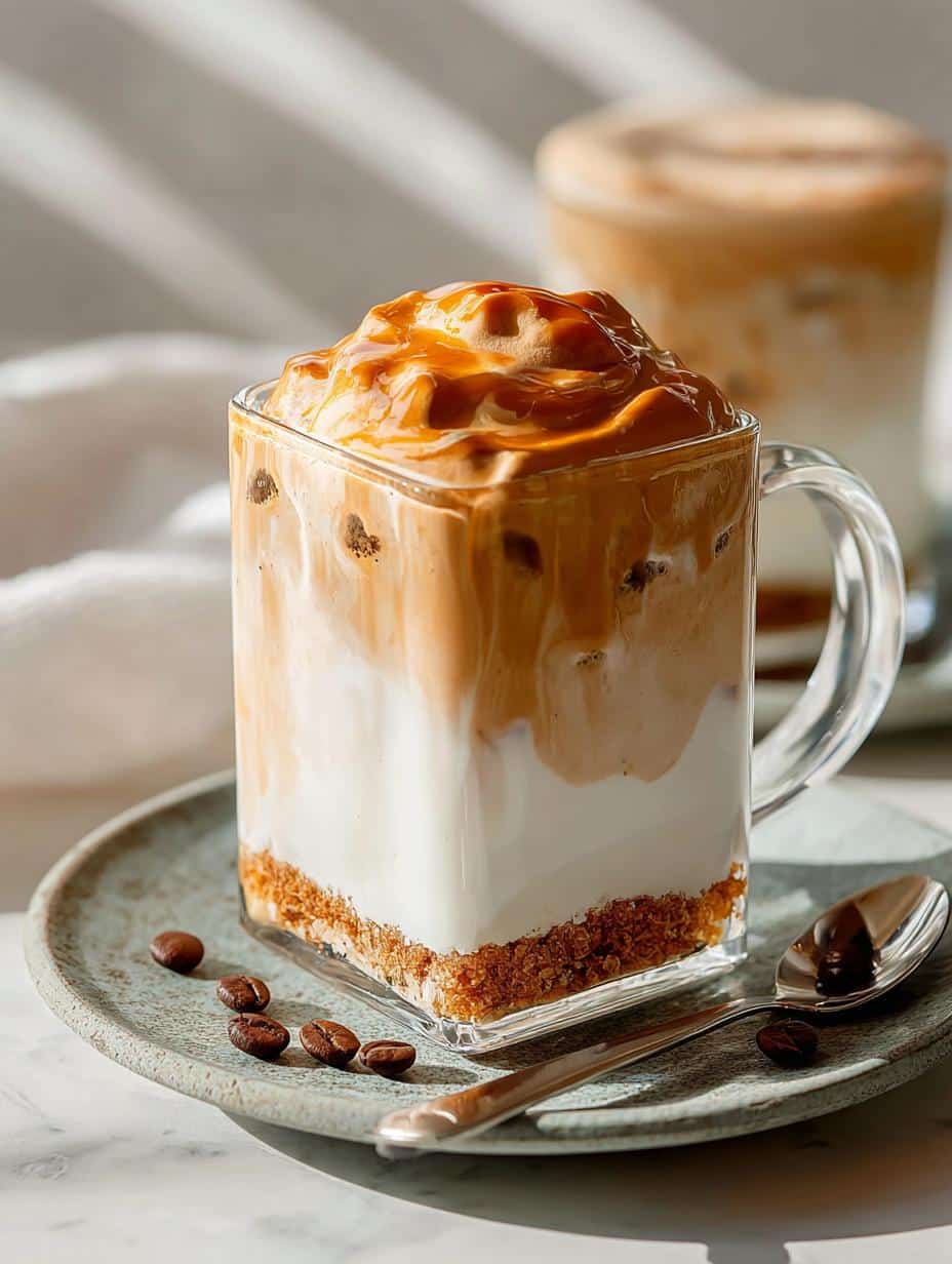 Vegan Dalgona Coffee with Creamy Whipped Topping Recipe - Vegan Dalgona Coffee with - main visual representation