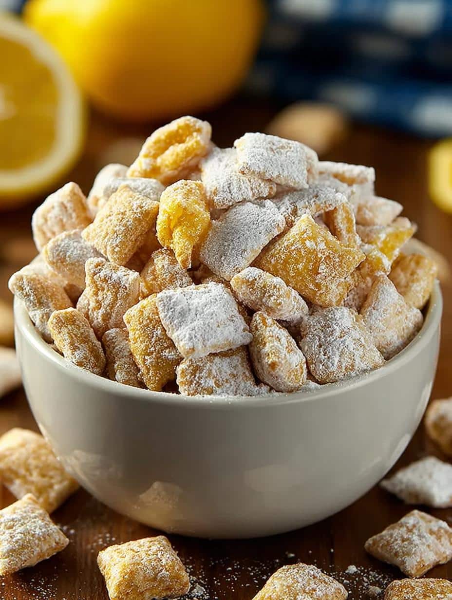 Zesty Lemonade Puppy Chow: 5 Refreshing Variations to Try - Zesty Lemonade Puppy Chow - main visual representation