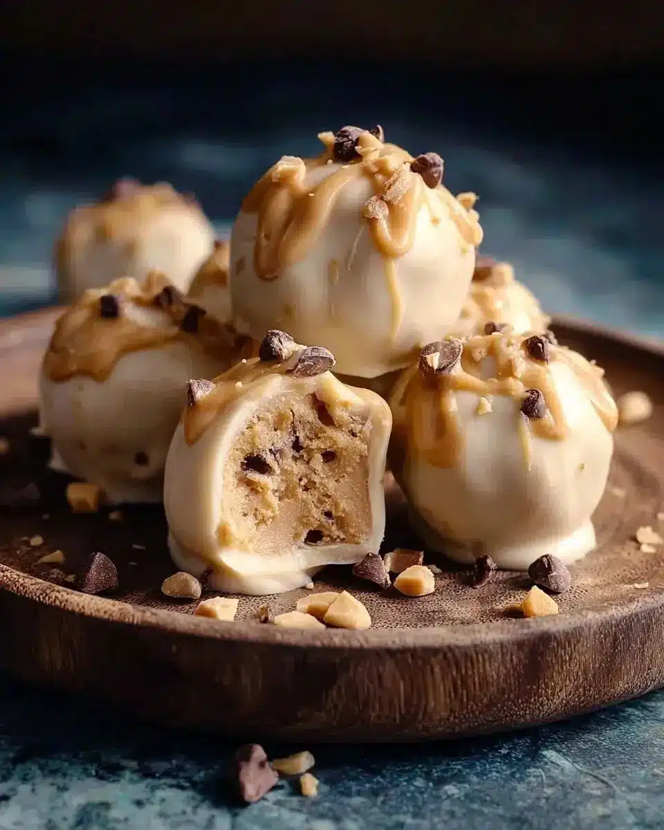 Frozen Greek Yogurt Peanut Butter Bites - Healthy snack option