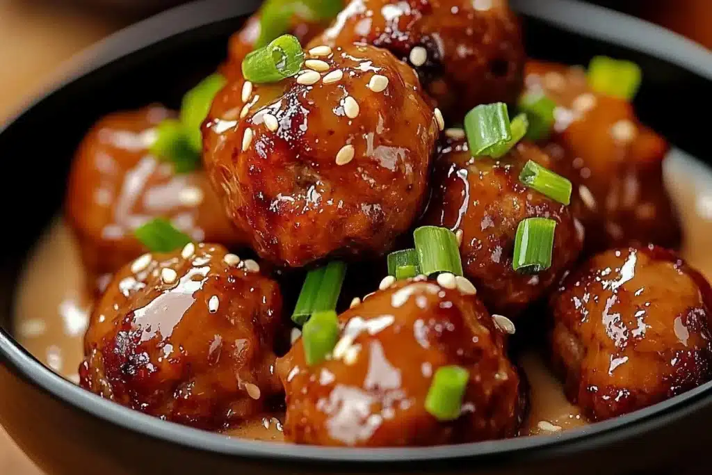 Plate of flavorful Korean barbecue meatballs ready for grilling