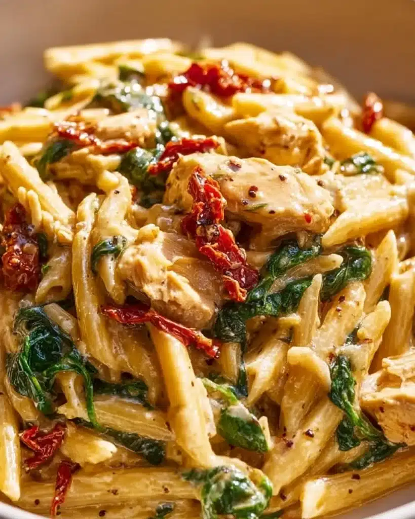 Delicious Marry Me Chicken Pasta dish served with fresh herbs