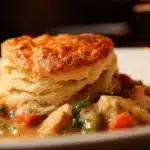 Delicious Red Lobster Biscuit Chicken Pot Pie served in a bowl