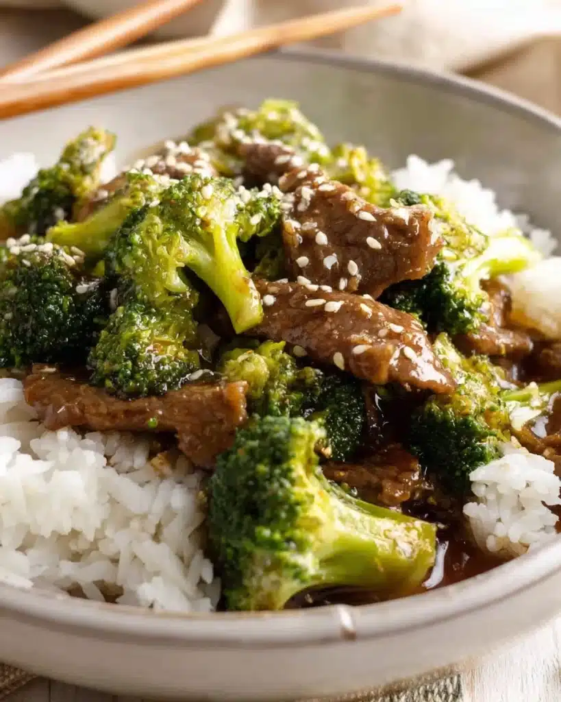 Delicious Chinese Beef and Broccoli stir-fry with tender beef and fresh broccoli