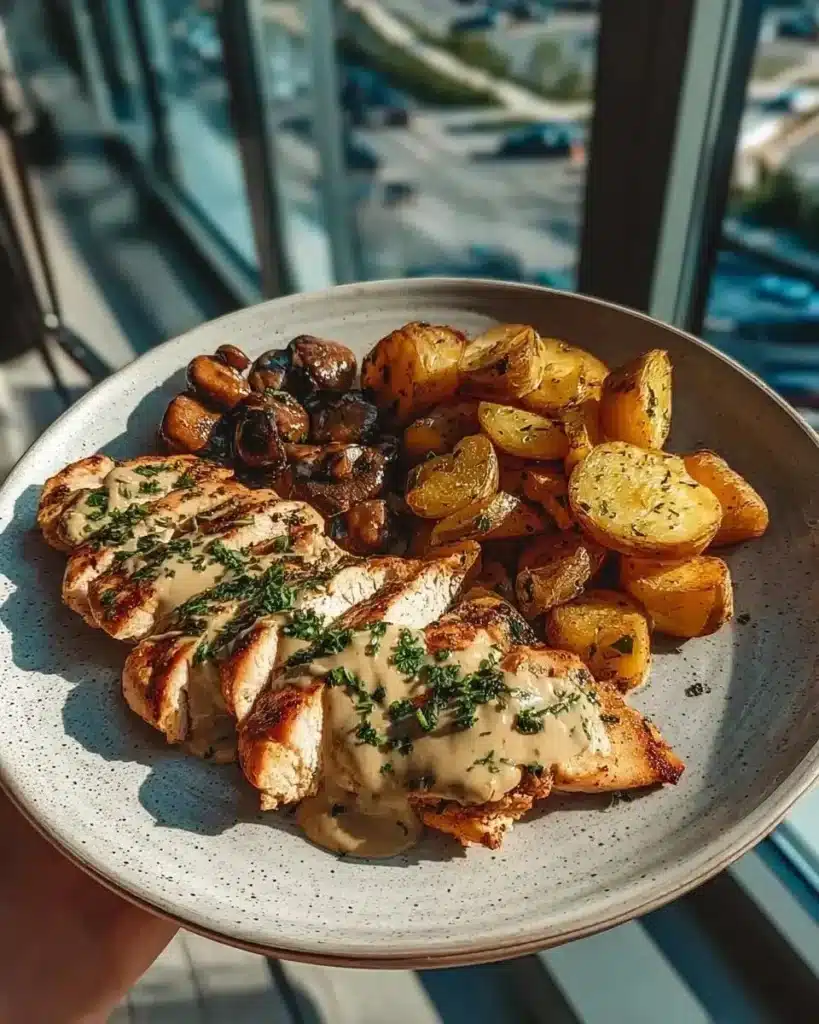 Plate of seasoned grilled chicken wings served with side dishes