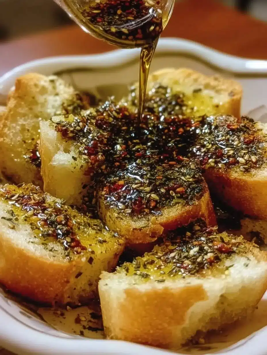Bowl of bread dip with balsamic and olive oil for appetizers
