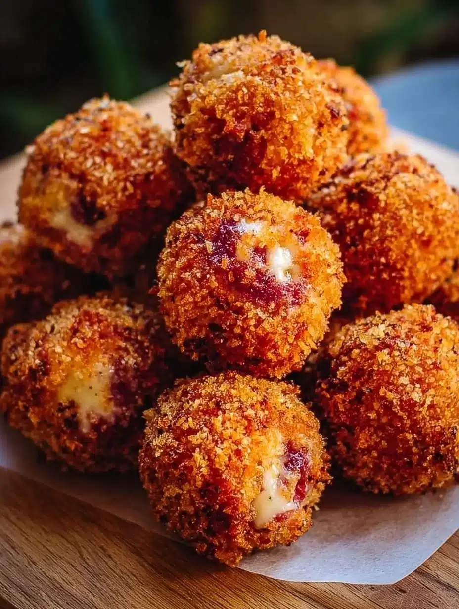 Delicious crispy Reuben Bites served with dipping sauce
